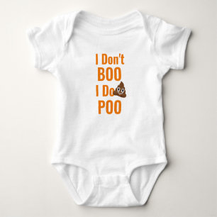 Body marrant boo poo halloween design enfant