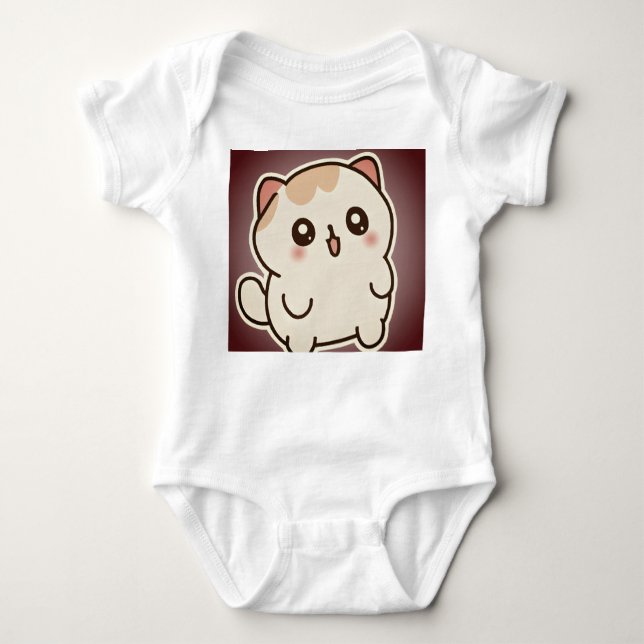 Body marrant chat autocollant (Devant)