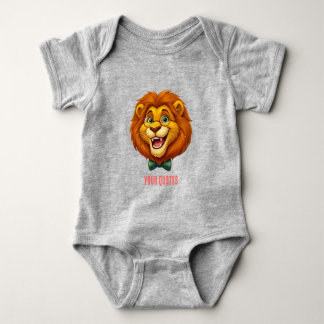 Body Mascotte de lion adorable avec nœud papillon pour