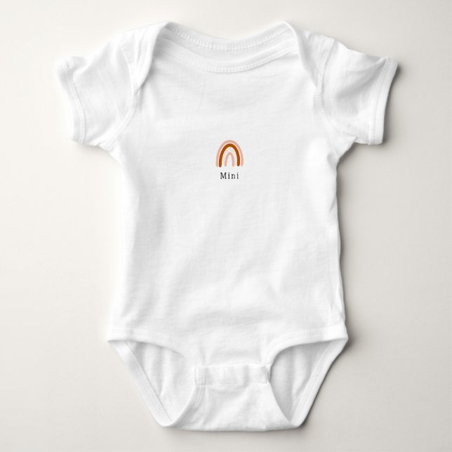 Body Matching Mini With Rainbow Baby Romper (Devant)
