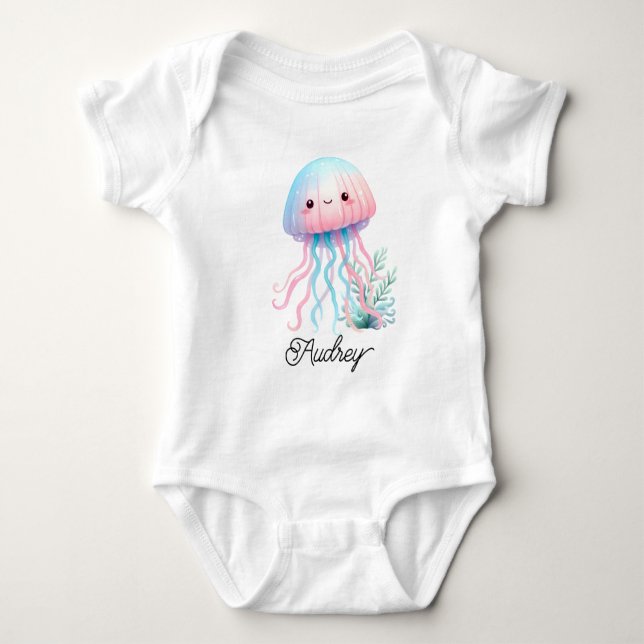 Body Méduses mignonnes et colorées (Devant)