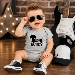 Body Meilleur ami tenue bébé d'une pièce teckel