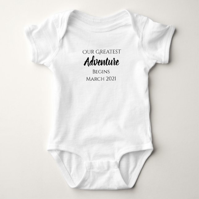 Body Meilleure tenue pour bébé aventure - Faire-part (Devant)