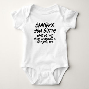 Body Mémé, tu dois venir me chercher drôle bébé tout-pe