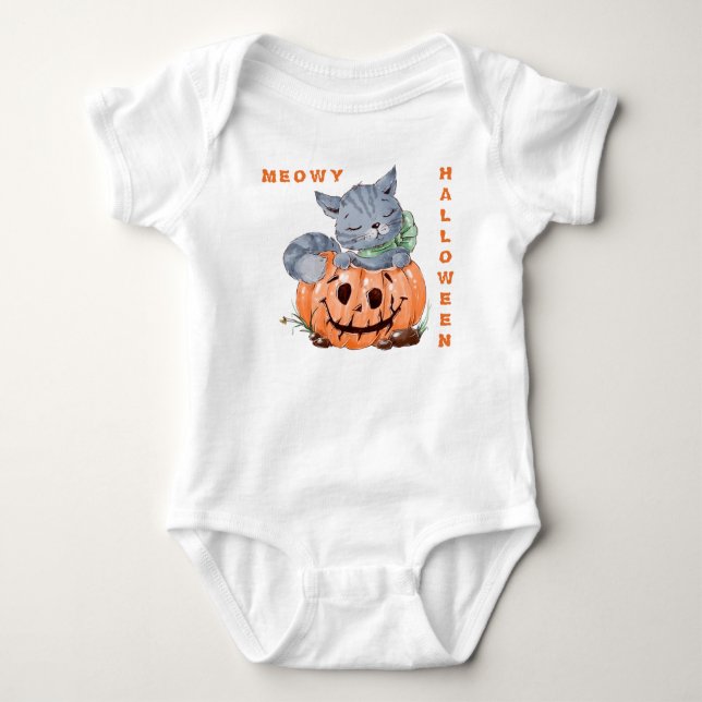 Body Meowy Jack o' Lantern Kitten Halloween (Devant)