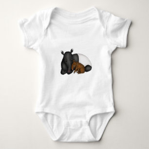 Body Mère et bébé tapir bébé bodysuit une pièce