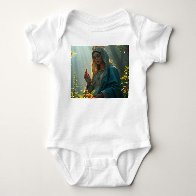 Body Mère Marie Reine du Ciel Bébé Jumper (Devant)