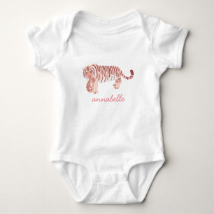 Body Mère personnalisée Tiger & Cub Girl Baby Bodysuit