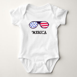 Body Merica Drapeau lunettes de soleil Rouge Blanc Bleu