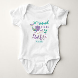 Body Mermaid Kisses & Starfish Wish Baby Tu Shirt