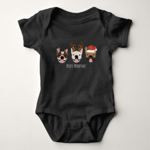 Body Merry Woofmas Têtes de Noël