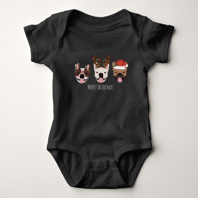 Body Merry Woofmas Têtes de Noël (Devant)