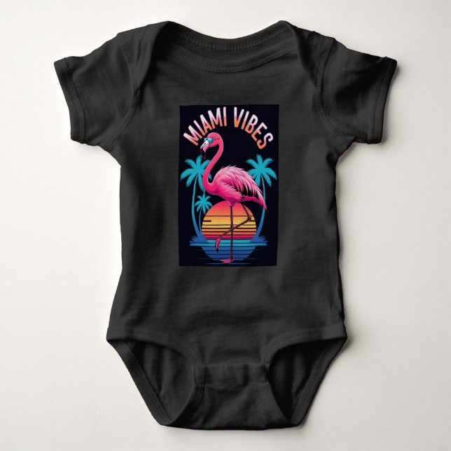 Body Miami Vibes Design Flamant rose d'été-63454 (Devant)