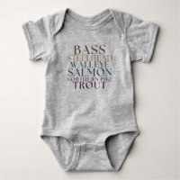Michigan Pêche Famille assortie T-shirt bébé