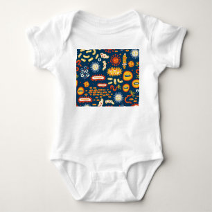 Body Microorganismes Bleu foncé : Motif de biologie