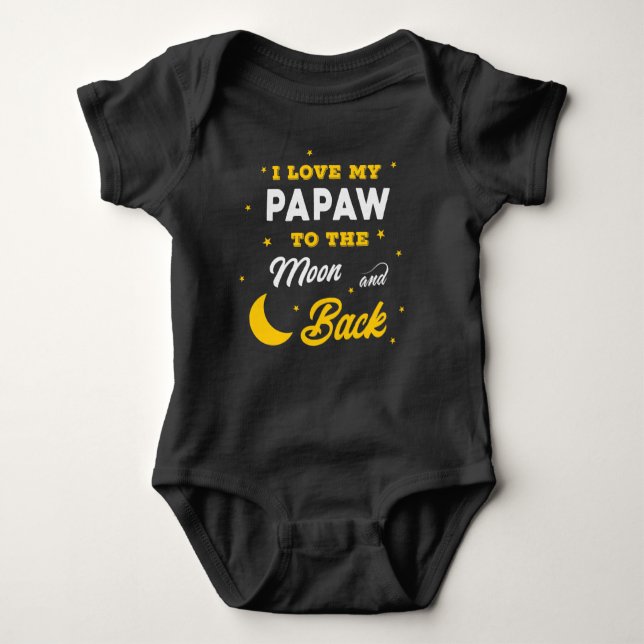 Body mignon amour Papaw word art unisex (Devant)