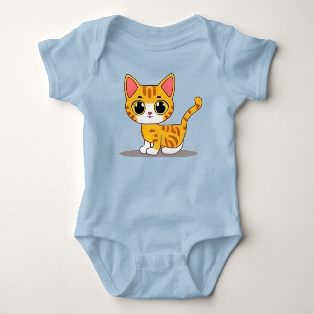Body Mignon chaton drôle (Devant)