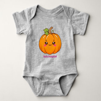 Body Mignon Citrouille Kawaii Souriante Dessin Animé