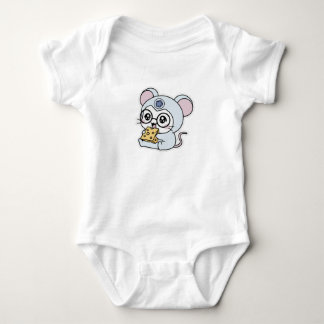 Body Mignon joli petit souris adore fromage 