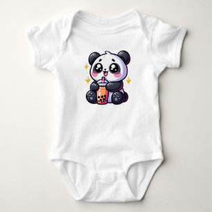 Body Mignon Panda Kawaii Boit du Thé à Bulles Boba Kawa