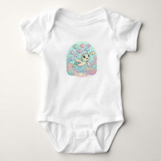 Body Mignon Sea Turtle Ocean Life Baby Bodysuit Kawaii