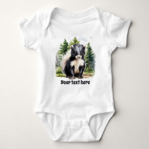 Body mignon skunk woodland ajouter du texte