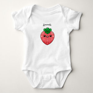 Body Mignon T-Shirt Personnalisable Kawaii Fraise