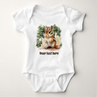 mignon unisex woodland chipmunk ajouter du texte