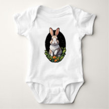 Mignonette Bunny Baby Jersey Bodysuit