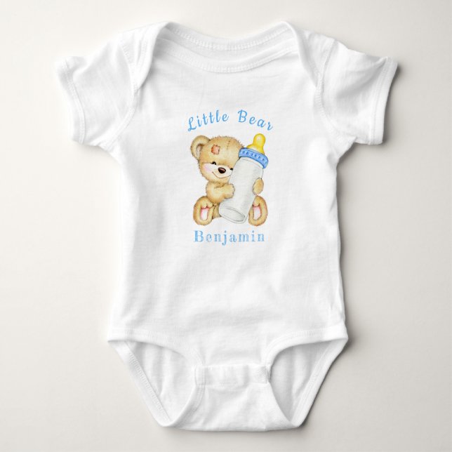 Body Mignonne Baby shower Ours Teddy Bodysuit bébé (Devant)