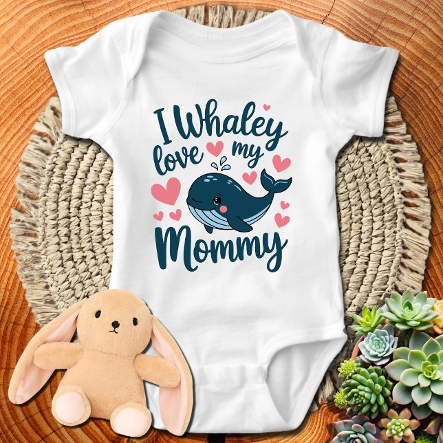 Body Mignonne Baleine Bleue Je Adore Maman (Créateur téléchargé)