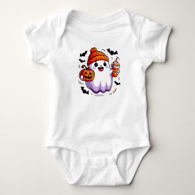 Body Mignonne combinaison pour bébé fantôme Halloween (Devant)