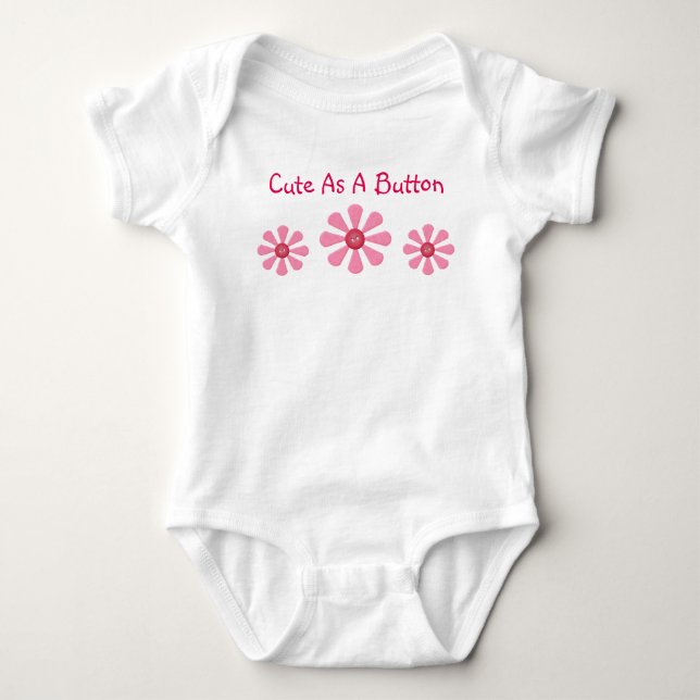 Body Mignonne Comme Un Bouton Bodysuit Bébé (Devant)