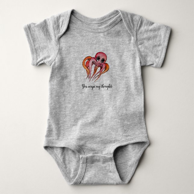 Body Mignonne costume bébé octopus animal de bord de me (Devant)