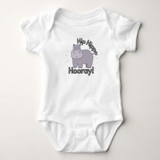 Body Mignonne, Drôle "Hip Hippo Hooray" Hippopotamus