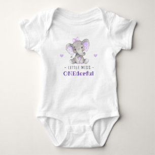 Body Mignonne fille Onederful 1er premier anniversaire
