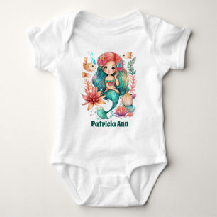 Body mignonne filles mermaid ajouter nom