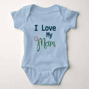 Body Mignonne J'Aime Ma Maman Bébé Garçon Bleu