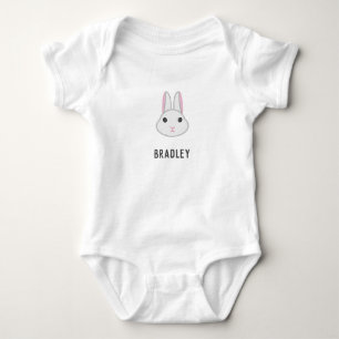 Body Mignonne lapin blanc sur