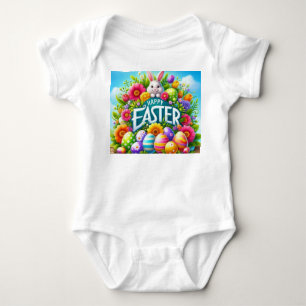 Body Mignonne lapin de printemps/Pâques avec oeuf