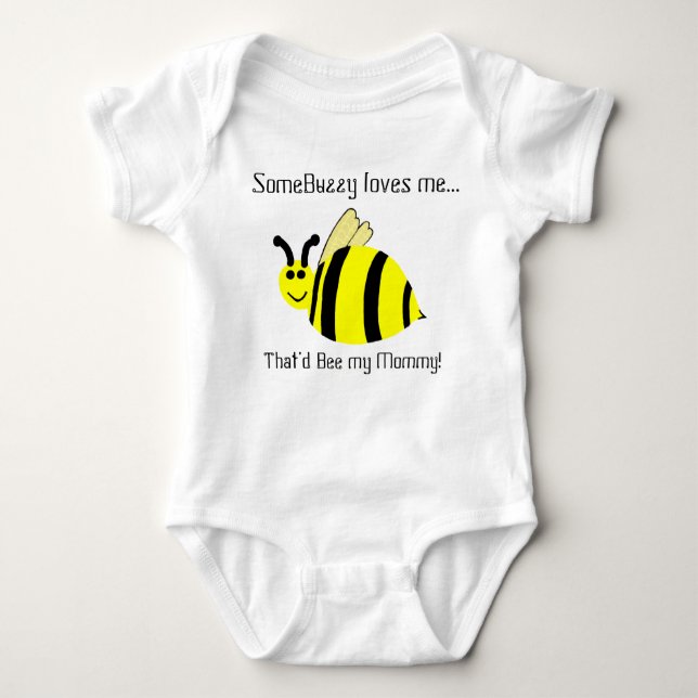 Body Mignonne maman M'Aime Bumble Bee Infant Chemise (Devant)