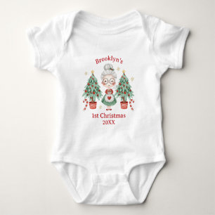 Body Mignonne Mme Claus Arbre Bonbon en Canne Premier 1