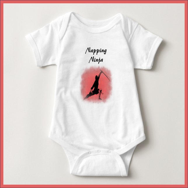 Body Mignonne Napping Ninja Baby Bodysuit (Créateur téléchargé)