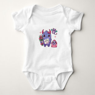 Body Mignonne Saint-Valentin monstre