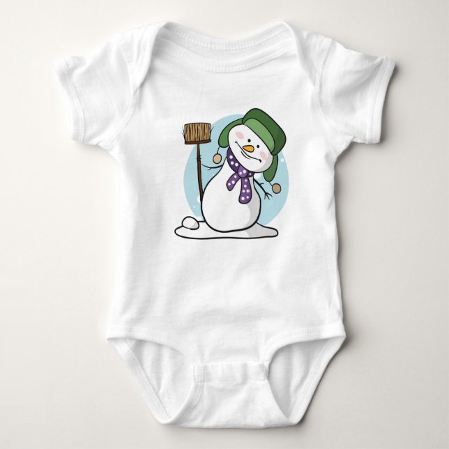 Body Mignonne Snowman Bodysuit bébé (Devant)