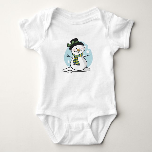 Body Mignonne Snowman Bodysuit bébé (Devant)