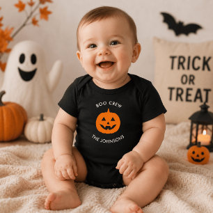 Body Minimaliste Boo Crew Citrouille – Personnalisé