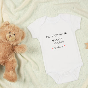 Body Minimum personnalisé Ma maman est 1 an Sober