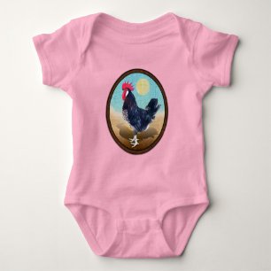 Body Minorque Rooster Vintage Oval