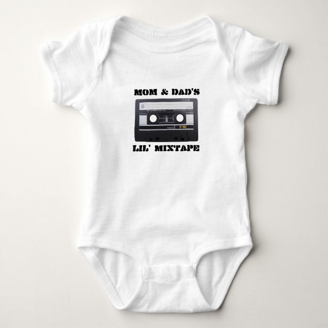 Body MixTape Baby Jersey, Blanc (Devant)